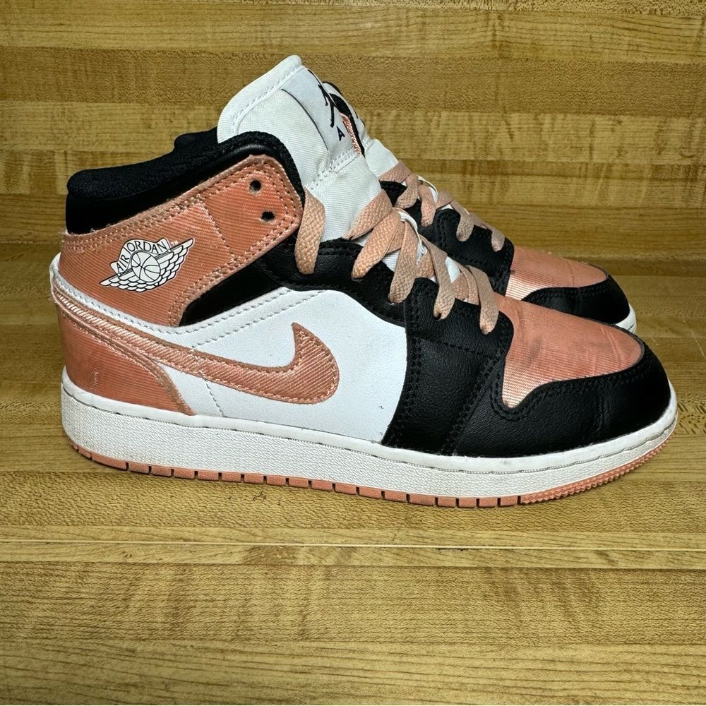 Nike Air Jordan 1 Mid Light Madder Root GS Shoes DM9077-108 Youth 4Y Women's 5.5